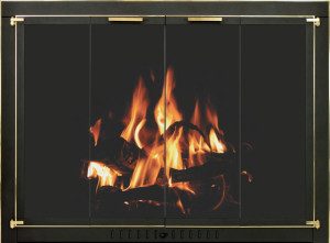 Glass Door For Masonry Fireplace