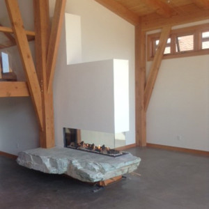 Three-Sided DV Fireplace ("Room Divider")