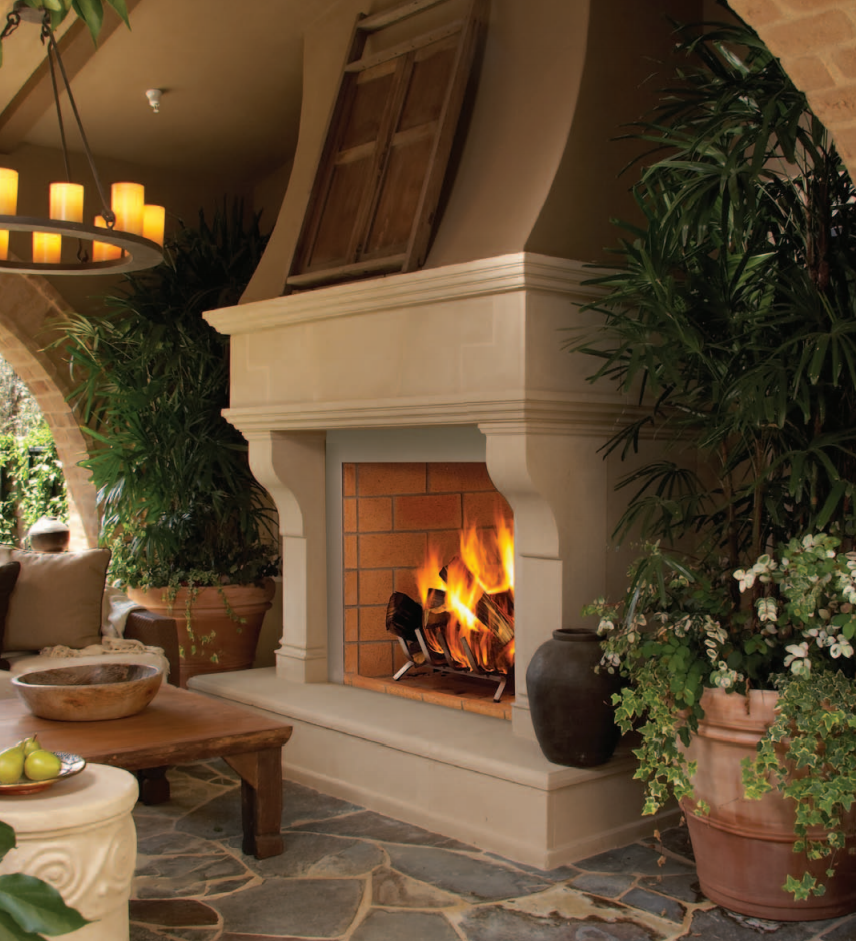 Indoor Outdoor Wood Burning Fireplaces