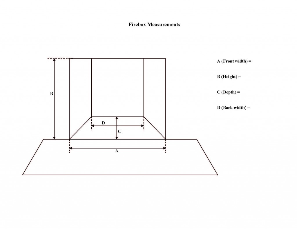 Firebox Measurement Sheet