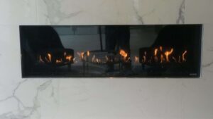 Custom Linear Direct Vent Fireplace