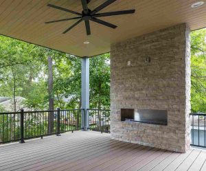 Outdoor Electric Fireplaces by Bromwell’s The Fireplace People in Washington, DC